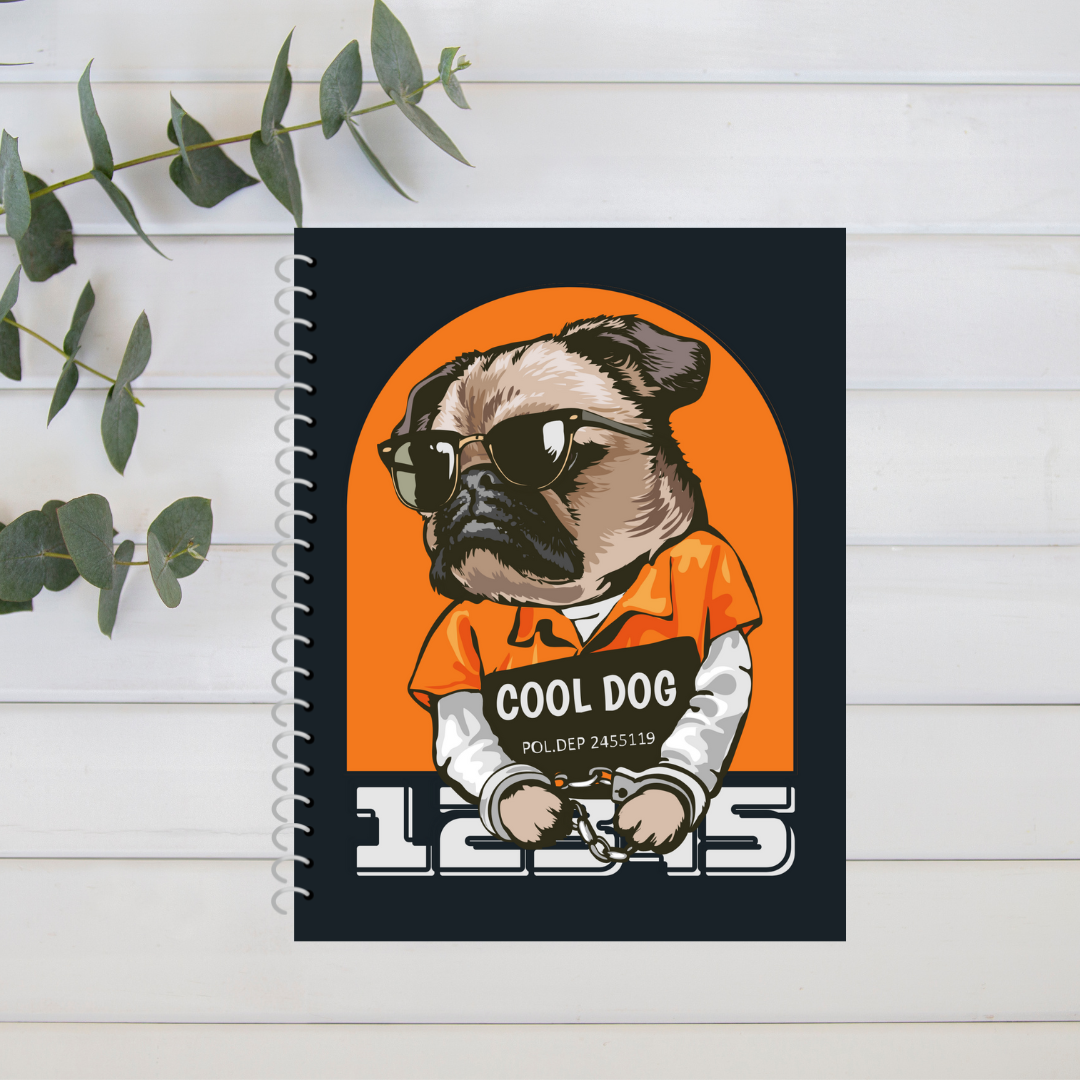 Cool Dog Spiral Notebook
