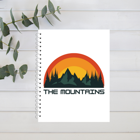 The Mountains Spiral Notebook