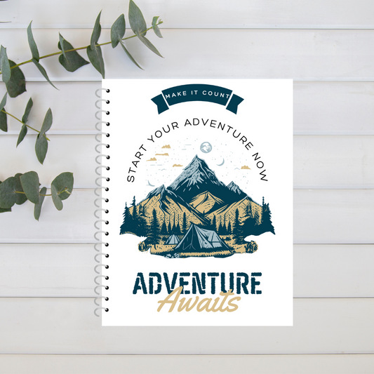 Adventure Awaits Spiral Notebook