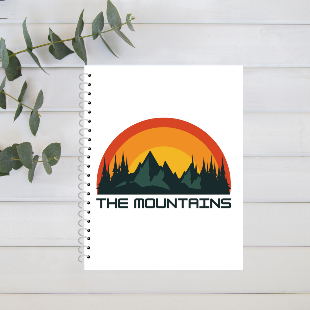 The Mountains Spiral Notebook