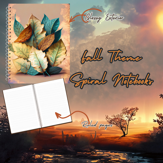 Fall Leaves Spiral Notebook