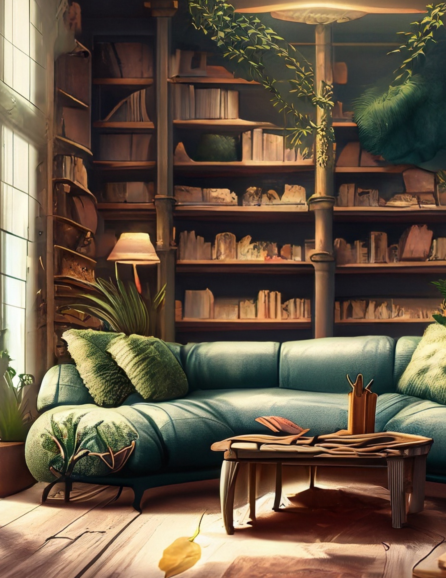 Cozy Reading Room Digital Notebook