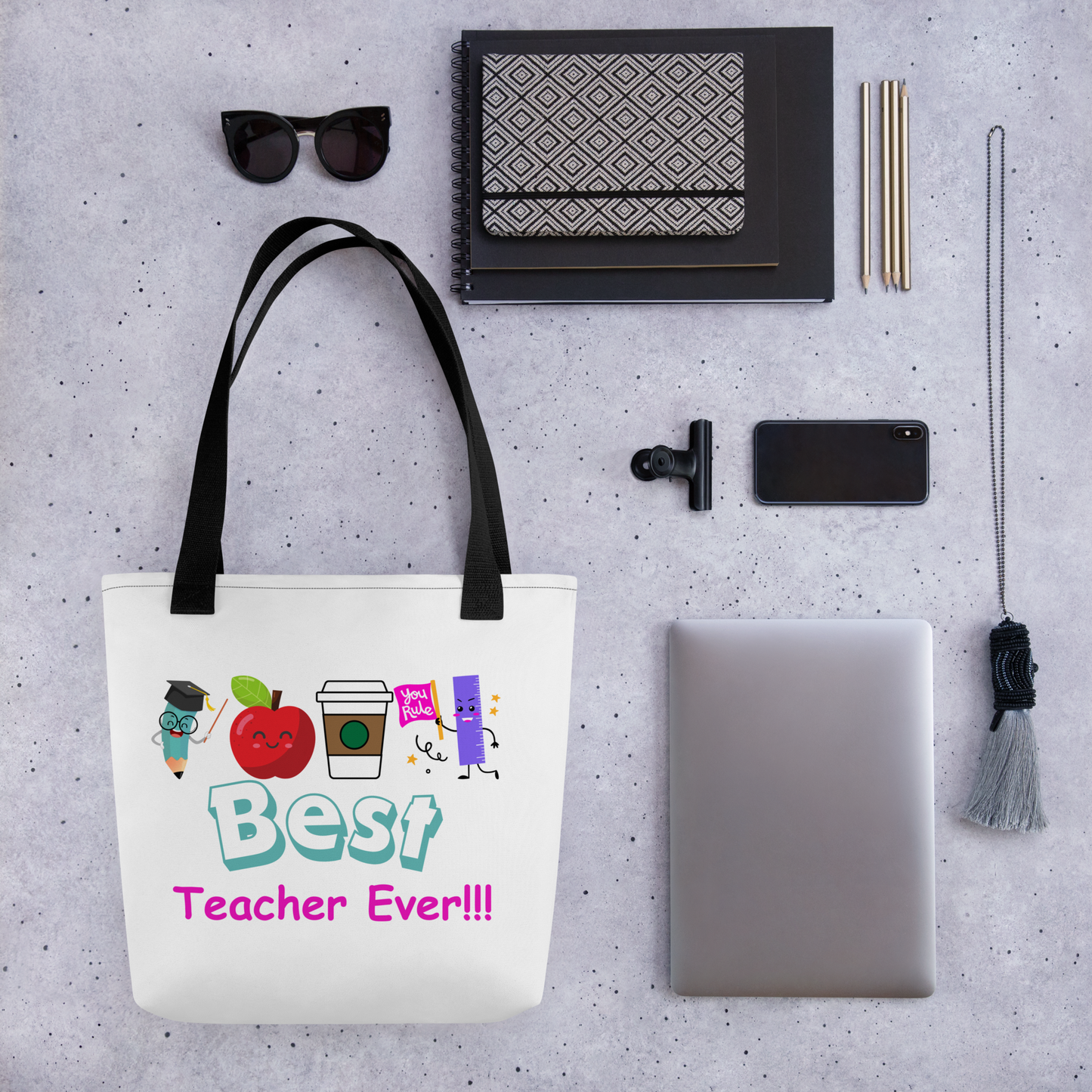 Best Teacher Ever Tote Bag