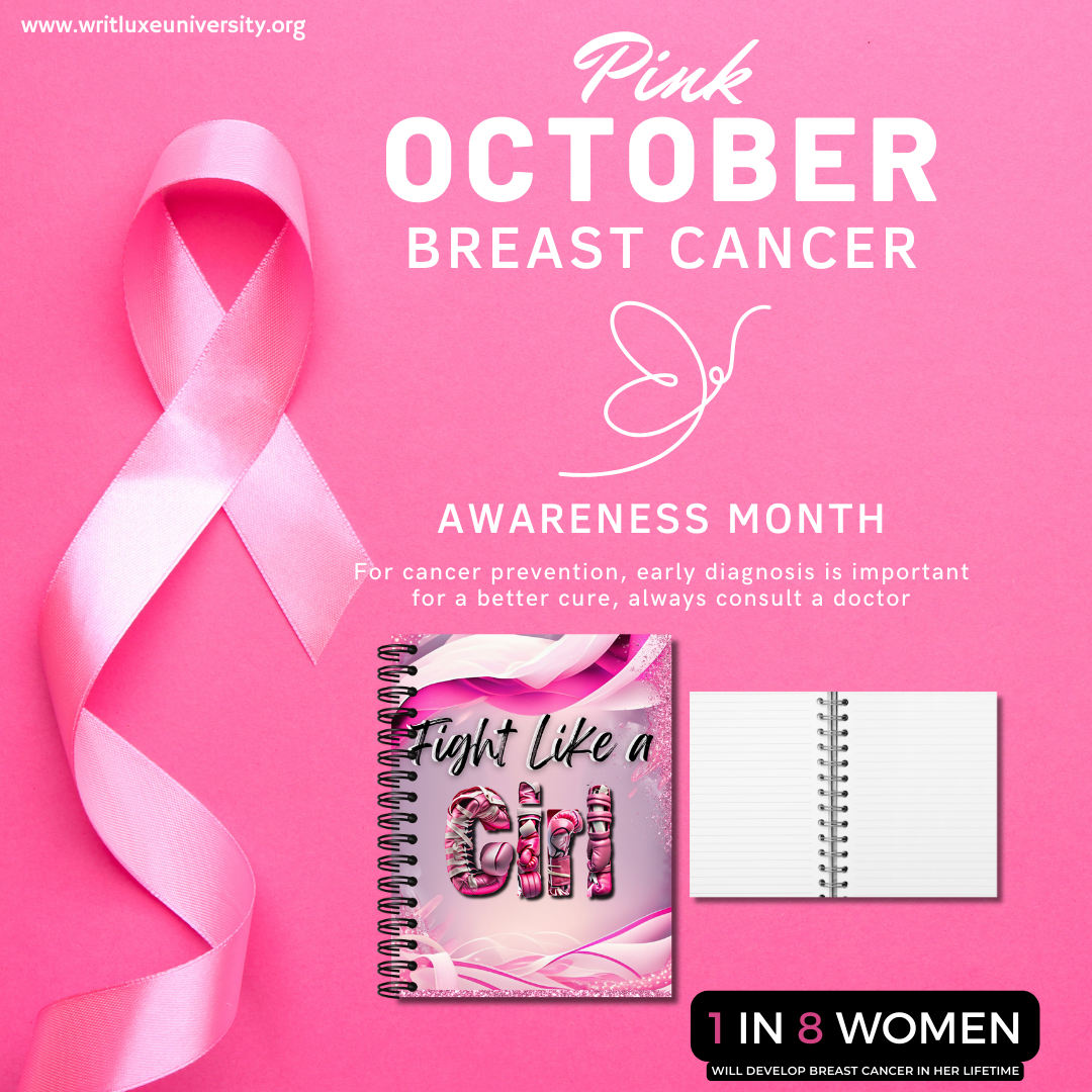 Limited Edition Breast Cancer Awareness Spiral Notebook